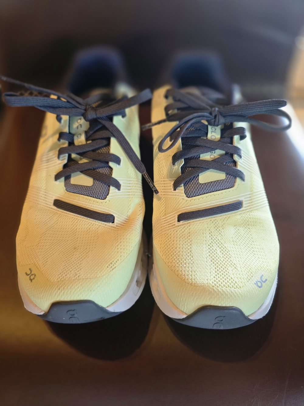 On Running Running Men’s Yellow and Navy Cloudflow Running Shoes